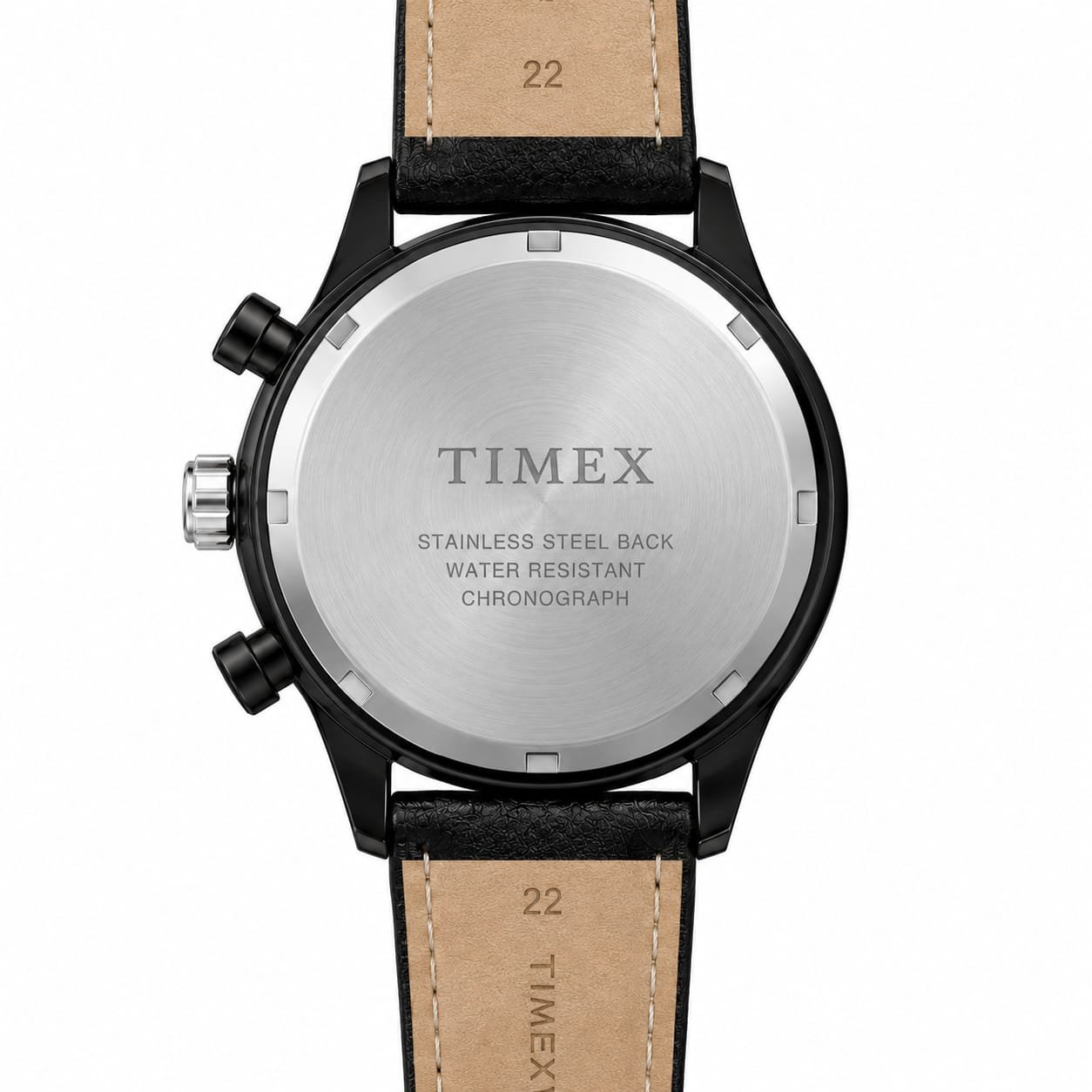 Timevex Black Chronograph Watch for Men - Image 4